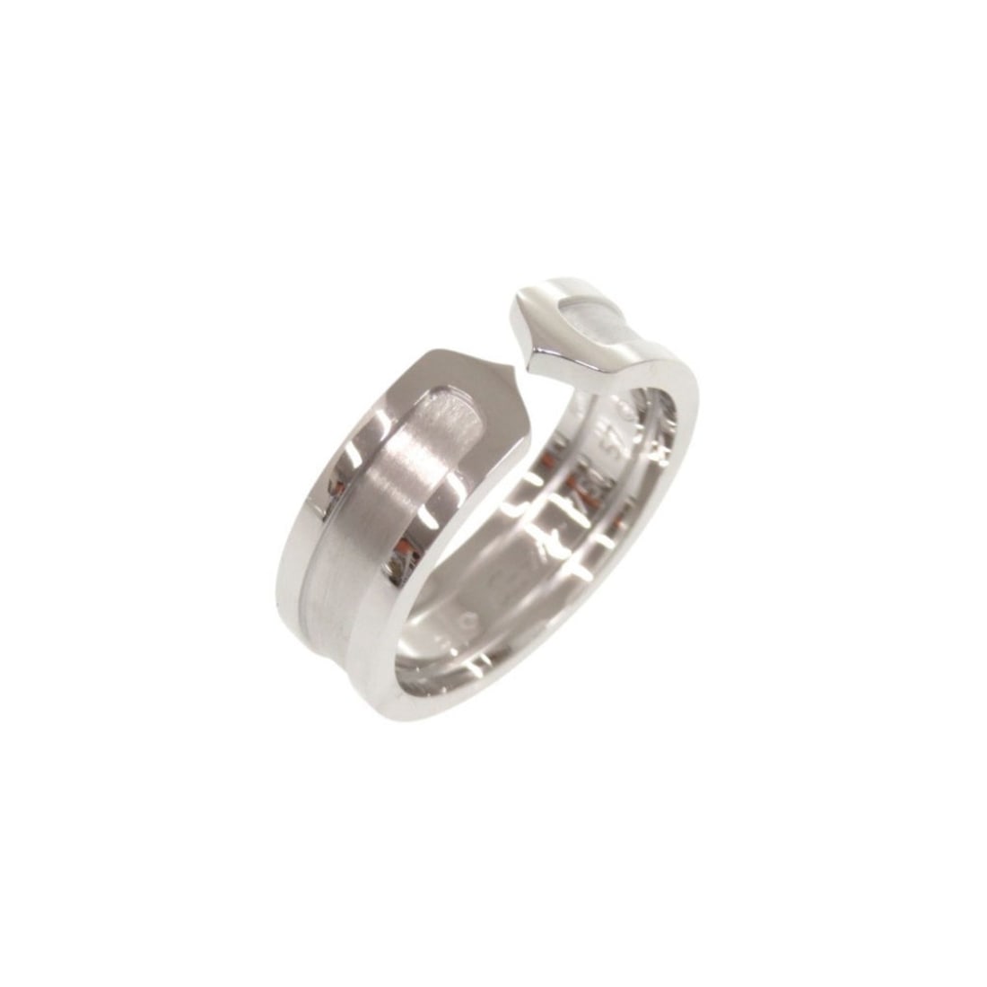 Cartier C2 Small 2C 18KWG 750WG #57 White Gold Ring Jewelry 1359CARTIER: --- Catalog ---Category: SizeUS Size: 8.5Brand Size: 57Category: DesignType: Band ringColor: White goldGender: WomenMaterial: White gold (18K)Category: GeneralBrand: Cartier--- Item List ---Section: C