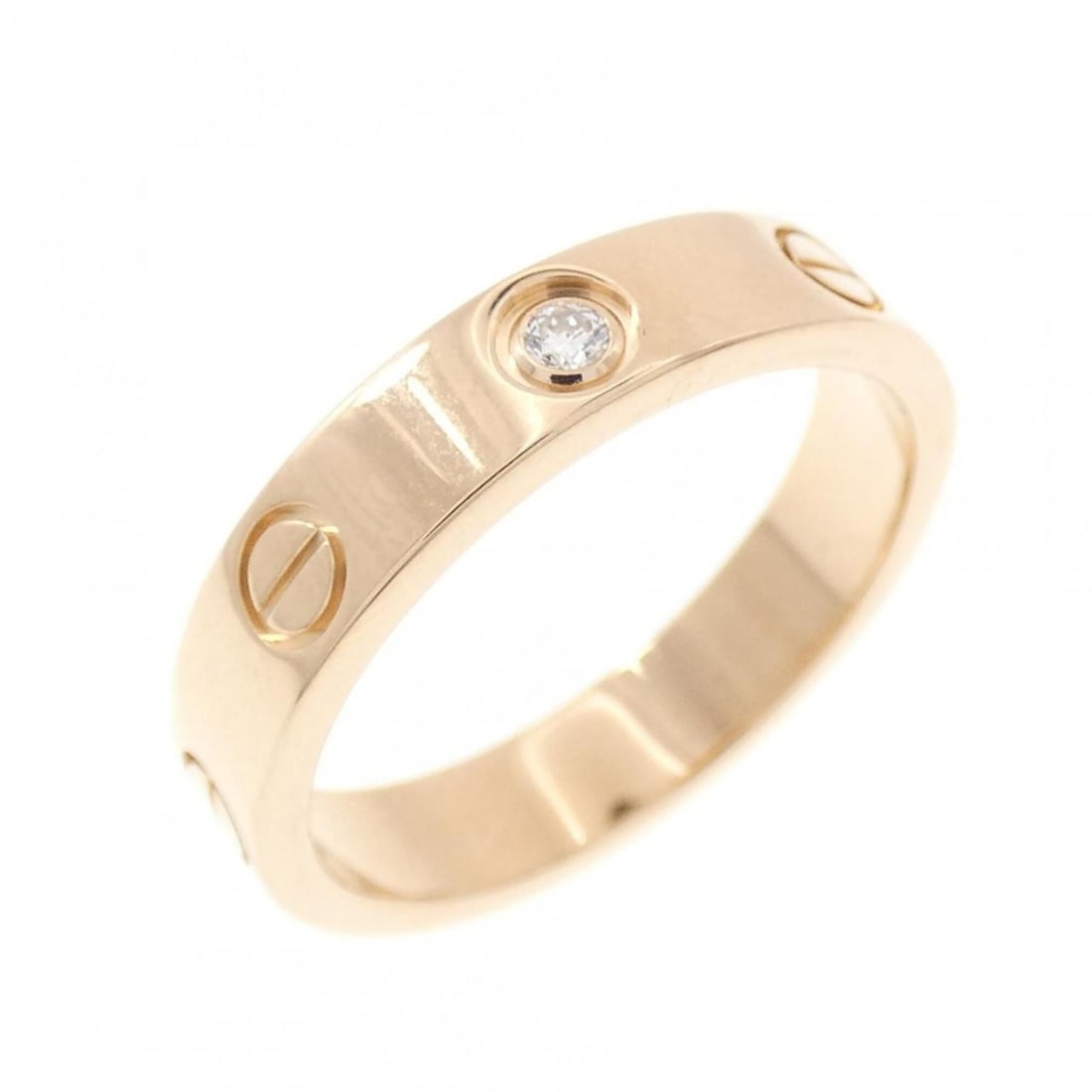 Cartier Mini Love 1P Ring: --- Catalog ---Category: SizeUS Size: 6Brand Size: 51Category: DesignType: Band ringGender: WomenMaterial: Pink gold (18K)Category: GeneralBrand: Cartier--- Item List ---Section: ConditionRanking: Ran