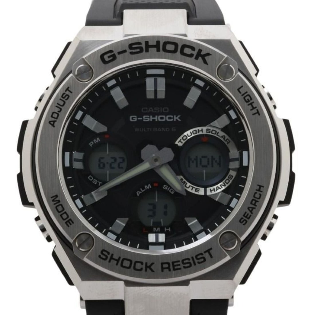CASIO G-SHOCK G-STEEL GST-W100 Series GST-W110-1AJF Black Resin/Stainless Steel Men's Watch (1 of 11)