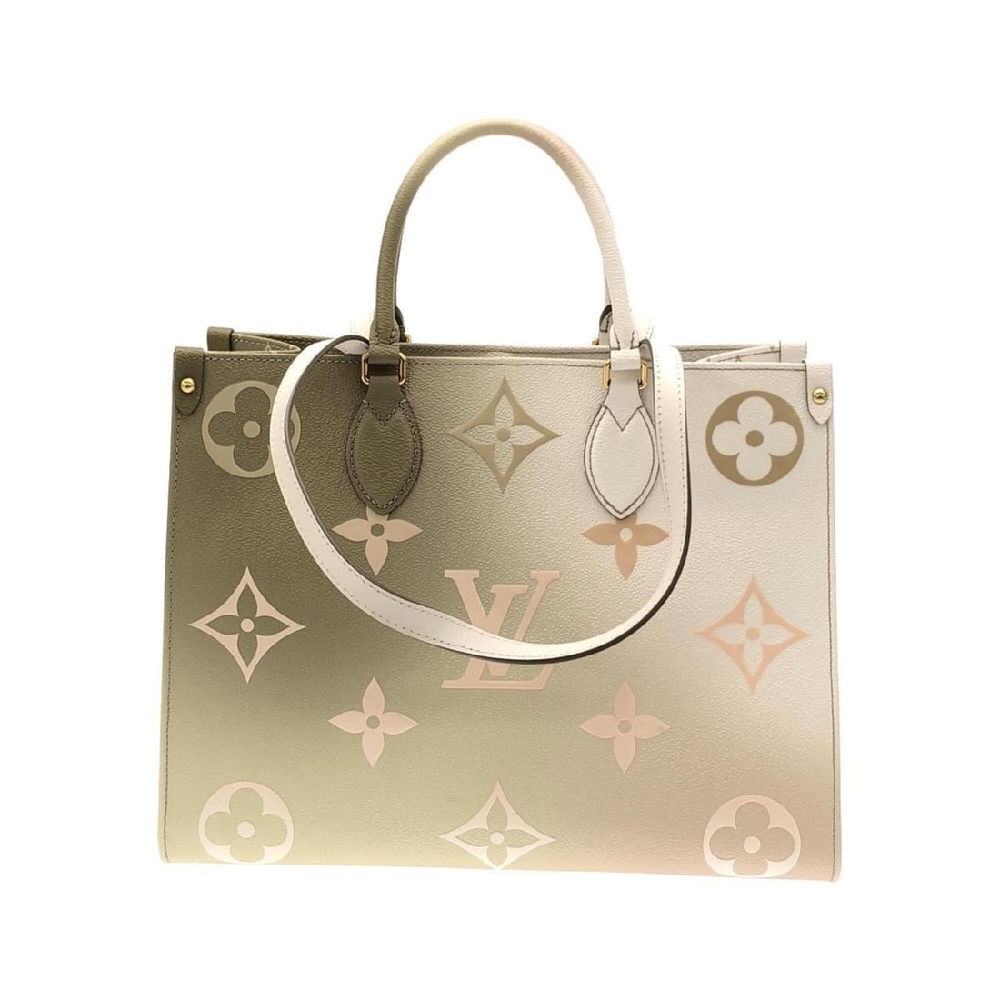 Louis Vuitton Monogram (Spring in the City) OnTheGo MM M20510 Handbag: --- Catalog ---Category: SizeSize (HxWxD): 26cm x 34cm x 14cm / 10.23'' x 13.38'' x 5.51''Category: DesignType: HandbagColor: Khaki, Multi-colorGender: Women,MenMaterial: Coated canvas Category: Gener