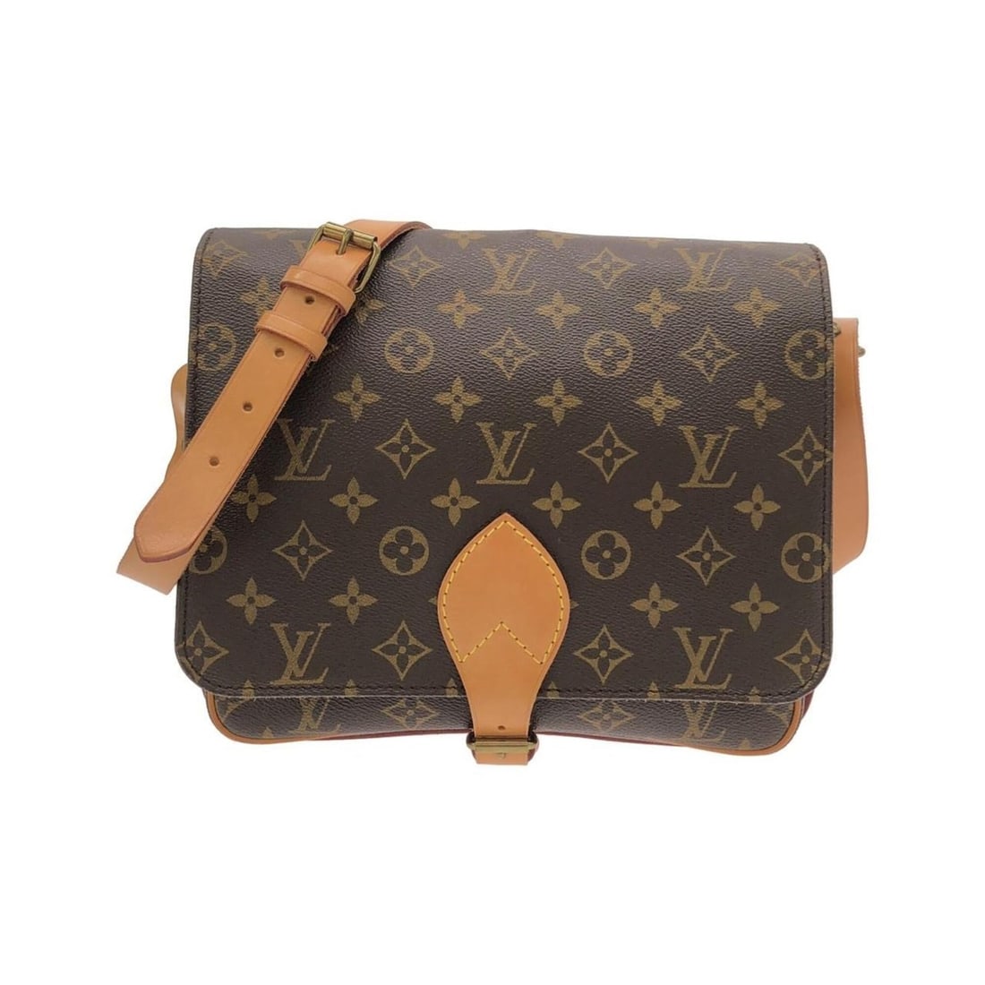 Louis Vuitton Monogram Cartouchiere 26cm M51252 Shoulder Bag: --- Catalog ---Category: SizeSize (HxWxD): 21cm x 24.5cm x 7.5cm / 8.26'' x 9.64'' x 2.95''Category: DesignType: Shoulder bagColor: BrownGender: Women,MenMaterial: Coated canvas Category: GeneralMPN: