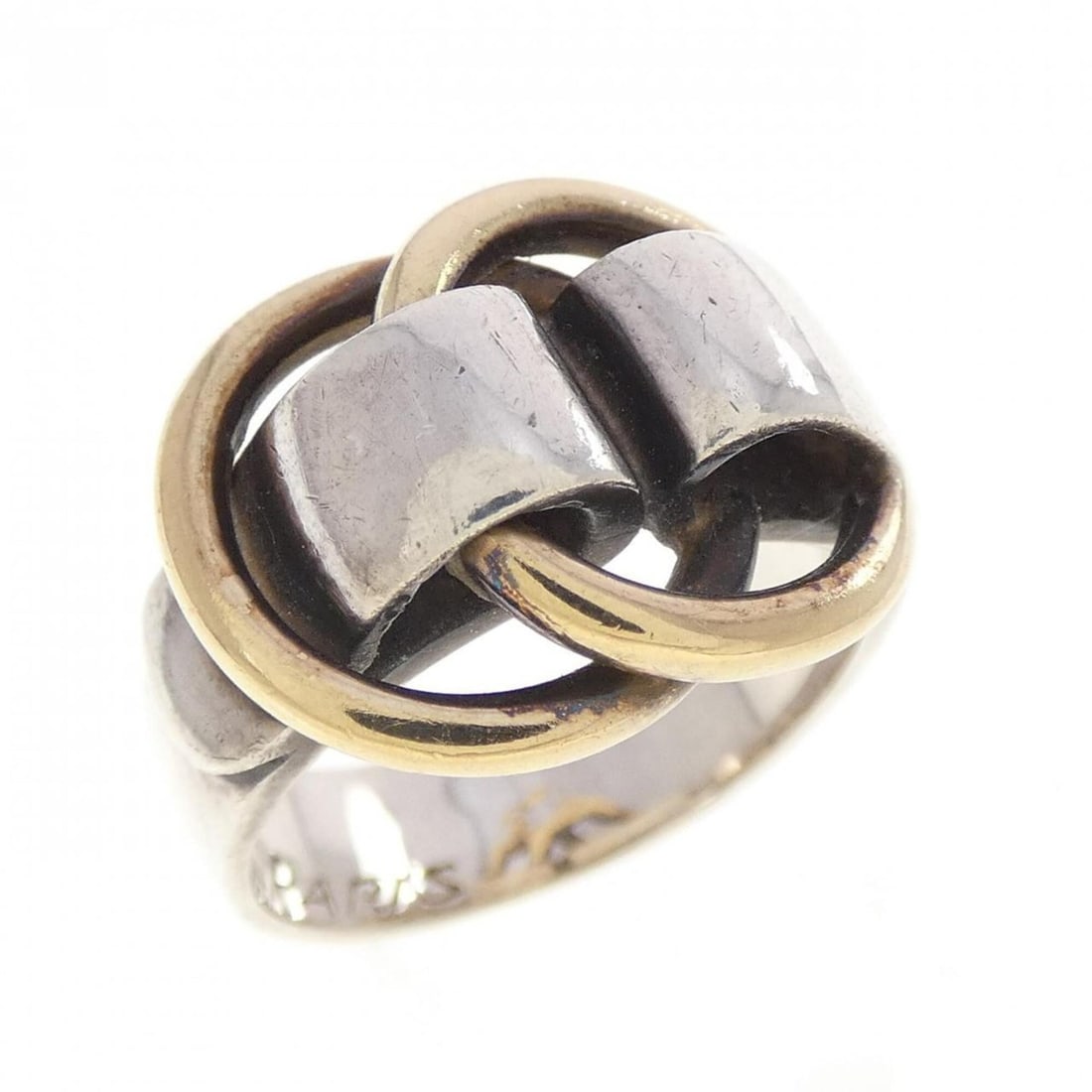 Hermes Hermès de the No Ring: --- Catalog ---Category: SizeJP Size: 10US Size: 5.5Category: DesignType: Band ringGender: WomenCategory: GeneralBrand: Hermes--- Item List ---Section: ConditionRanking: Rank B Used - Traces of