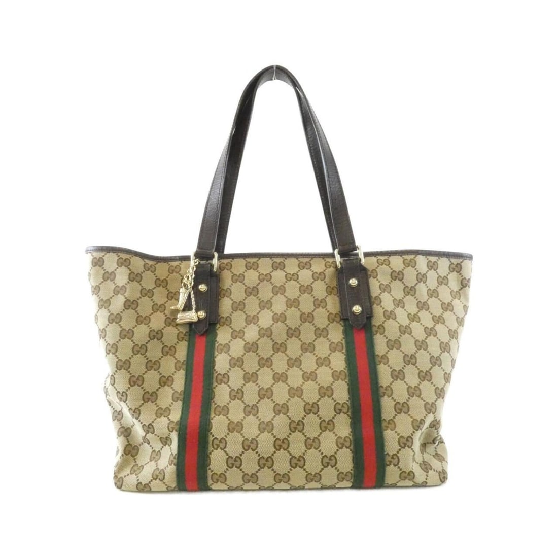 Gucci 139260 F40MG Handbag: --- Catalog ---Category: SizeSize (HxWxD): 27cm x 32cm x 16cm / 10.62'' x 12.59'' x 6.29''Category: DesignType: HandbagColor: Beige, BrownGender: WomenMaterial: GG canvas , Leather Hardware Color: Gol