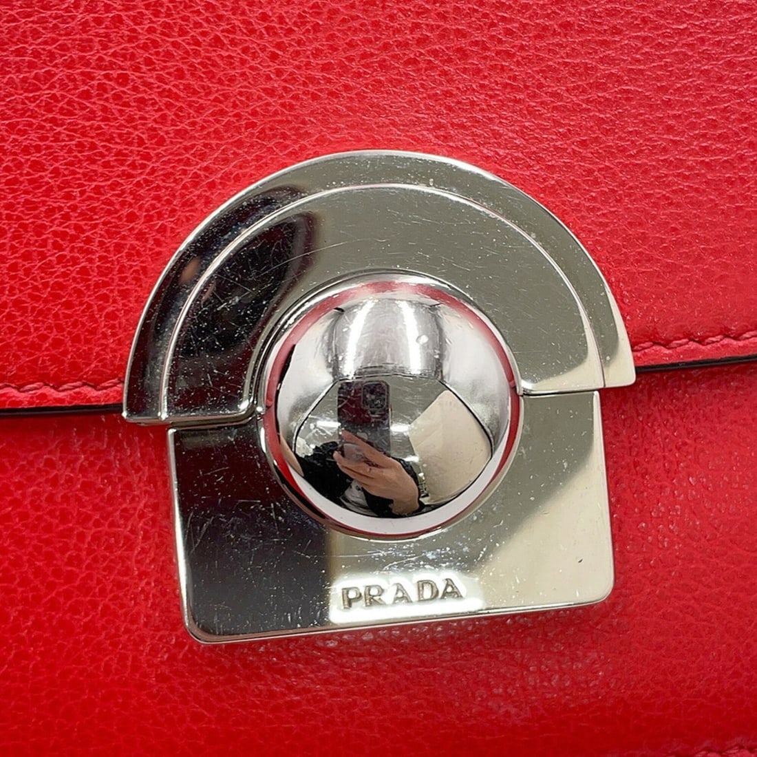 Prada Chain Shoulder Bag Leather 1BD030 PRADA Handbag - 16