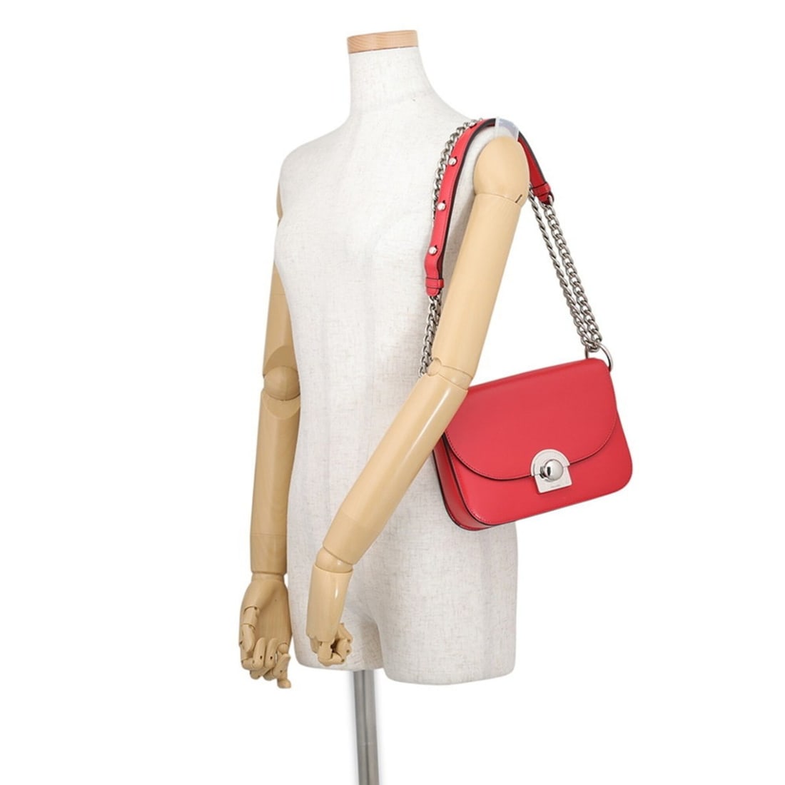Prada Chain Shoulder Bag Leather 1BD030 PRADA Handbag - 4