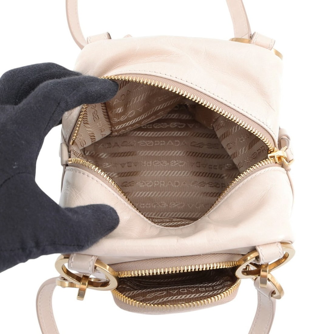 Prada handbag, dangle leather, 1BB137, PRADA - 5