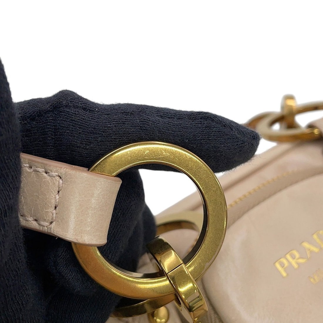 Prada handbag, dangle leather, 1BB137, PRADA - 9