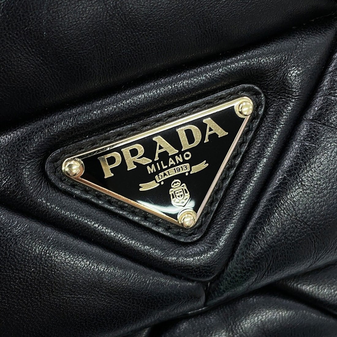 Prada Handbag System Patchwork Leather 1BD291 PRADA Black - 14