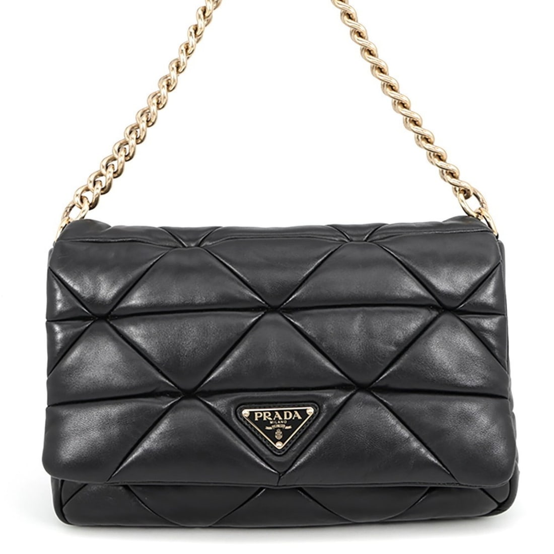 Prada Handbag System Patchwork Leather 1BD291 PRADA Black (1 of 16)