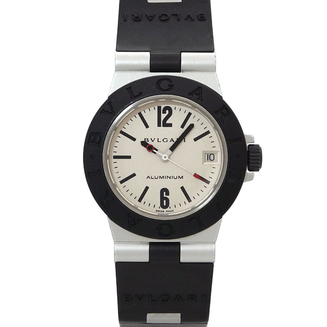 Bulgari BVLGARI Aluminum AL32A Ladies' Watch, Date, Silver, Quartz Watch