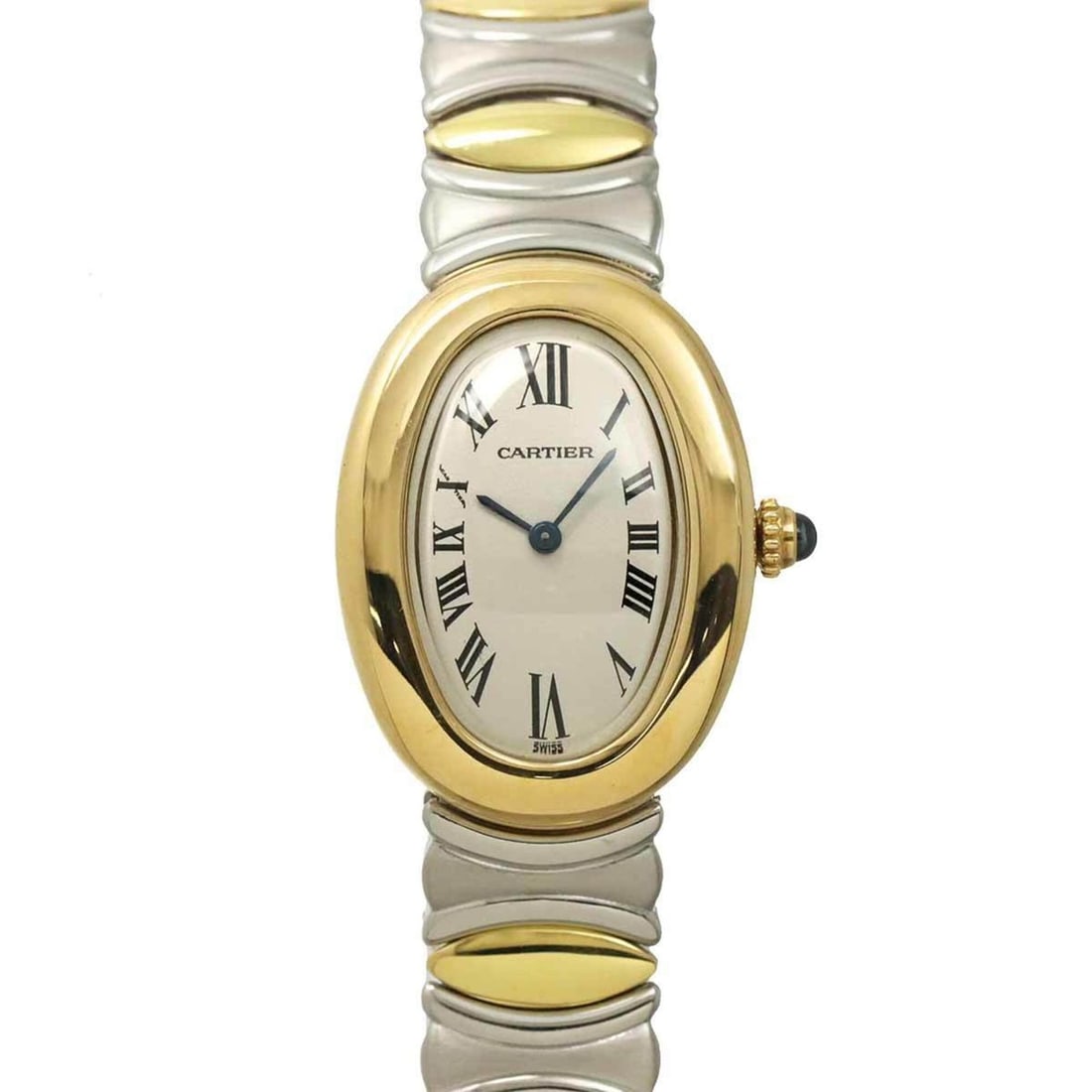 Cartier Baignoire Belle Epoque W40002F2 Ladies' Watch, Ivory, 18K Yellow Gold, Quartz Watch: --- Catalog ---Category: SizeWrist Size: 15cm / 5.9''Case Diameter: 23mm / 0.91''Category: DesignType: WristwatchGender: WomenColor (Dial): IvoryMaterial (Band): Stainless steel, Yellow gold (18K)Mate