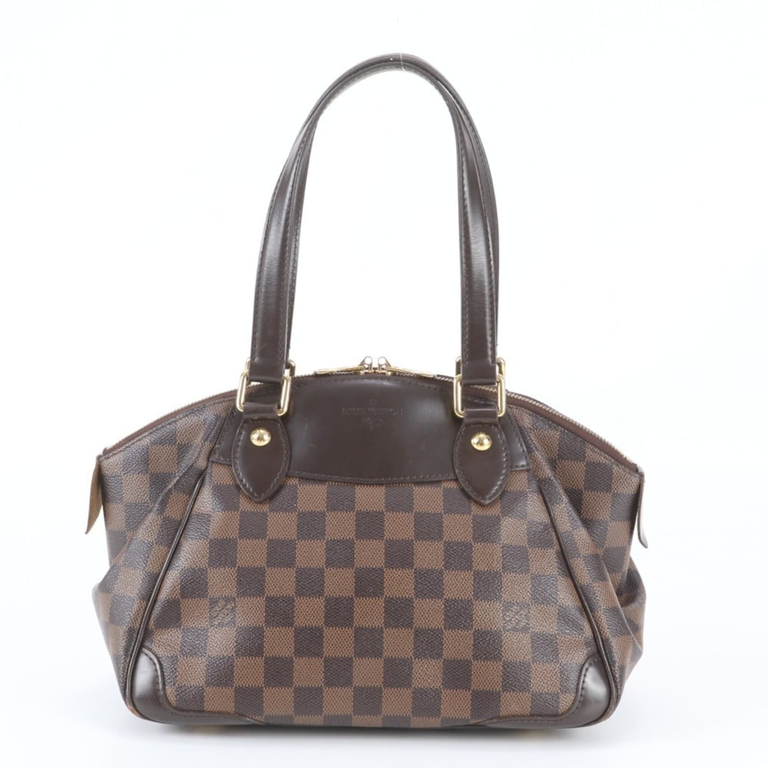 Louis Vuitton Damier Verona PM N41117 Leather Tote Bag Shoulder Handbag for Women: --- Catalog ---Category: SizeSize (HxWxD): 20cm x 28cm x 15cm / 7.87'' x 11.02'' x 5.9''Category: DesignType: Handbag, Shoulder bag, Tote bagColor: EbeneGender: WomenMaterial: Leather , Coated canvas 