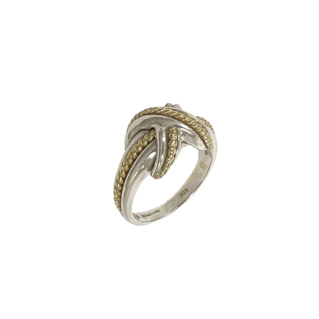 TIFFANY&Co. Tiffany Vintage Signature Cross Ring 925 18K 750 YG Silver Gold 09198: --- Catalog ---Category: SizeJP Size: 13US Size: 6.5Category: DesignType: Band ringColor: Gold, SilverGender: WomenMaterial: Silver 925, Yellow gold (18K)Category: GeneralBrand: Tiffany--- Item List -