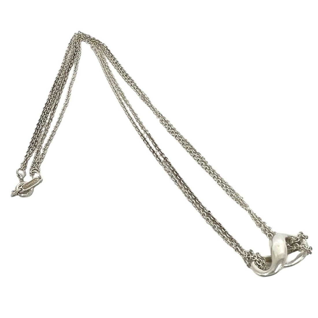 TIFFANY&Co. Tiffany Vintage Infinity Necklace, Sterling Silver 925, Accessory Pendant, Silver, Item