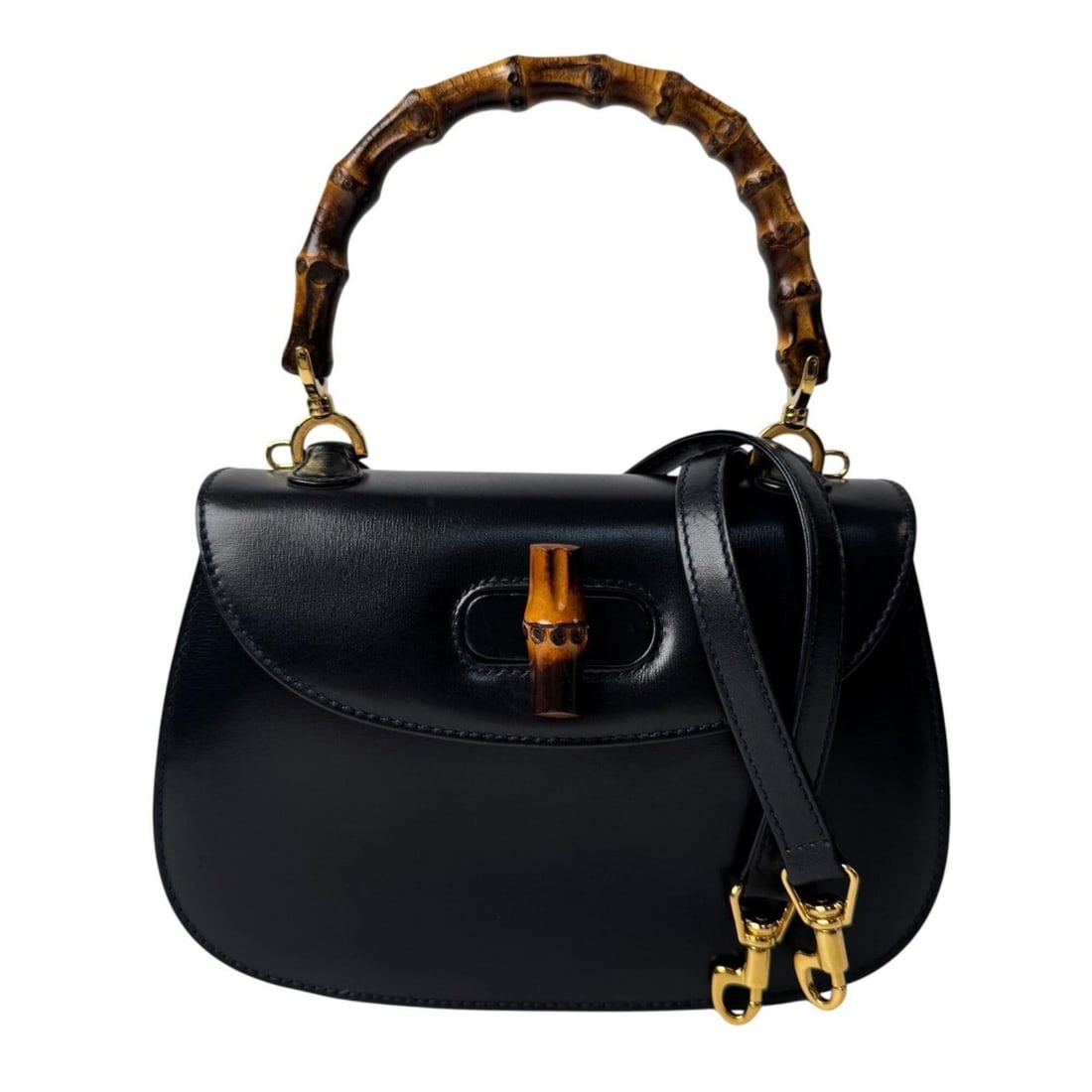 Gucci Old Bamboo 2-way Mini Shoulder Bag Handbag Black Calfskin Crossbody for Women: --- Catalog ---Category: SizeSize (HxWxD): 15cm x 18cm x 7cm / 5.9'' x 7.08'' x 2.75''Category: DesignType: Handbag, Shoulder bagColor: BlackGender: WomenMaterial: Leather Category: GeneralBrand: Gucc