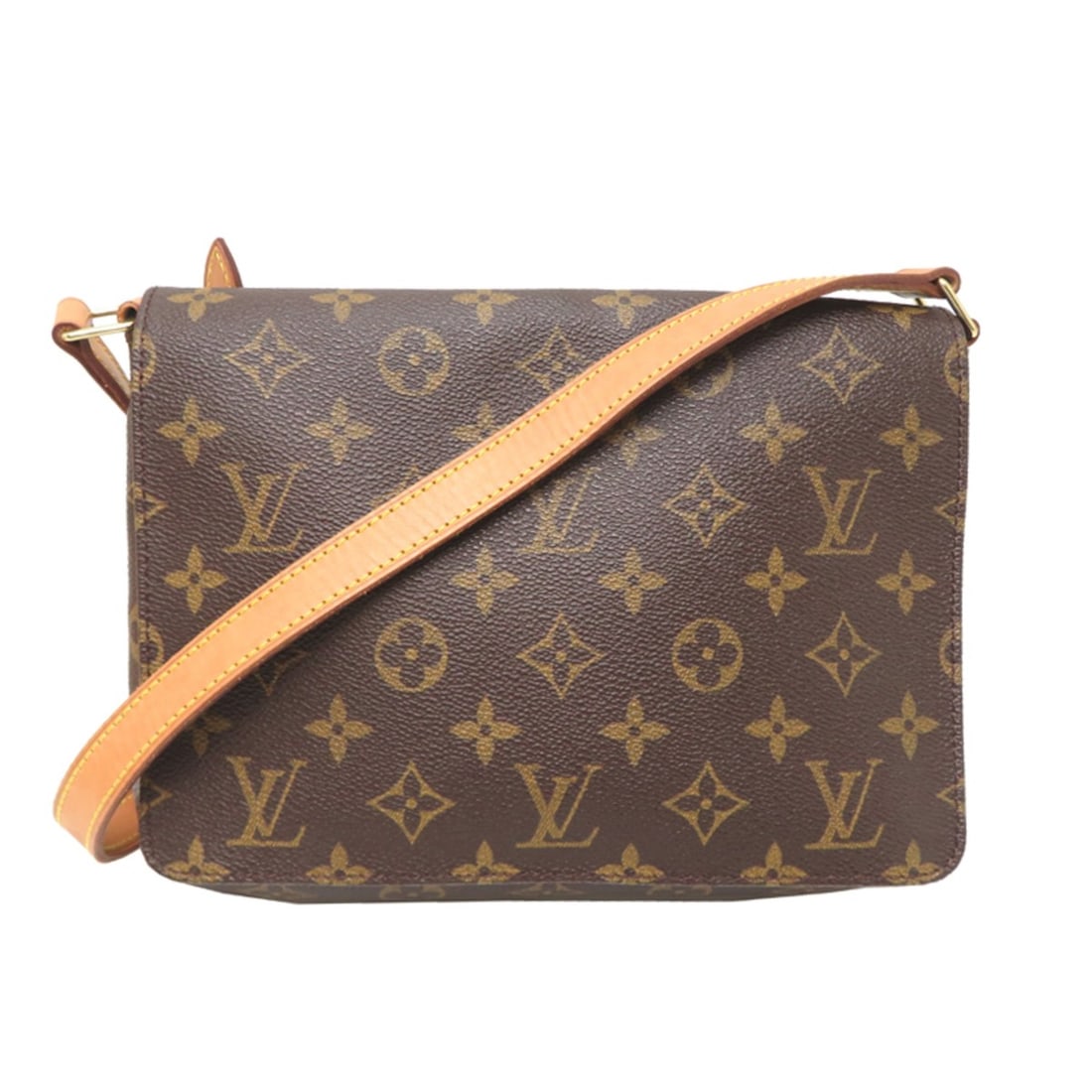 Louis Vuitton Musette Tango Short Women's Shoulder Bag M51257 (Discontinued) Monogram Brown