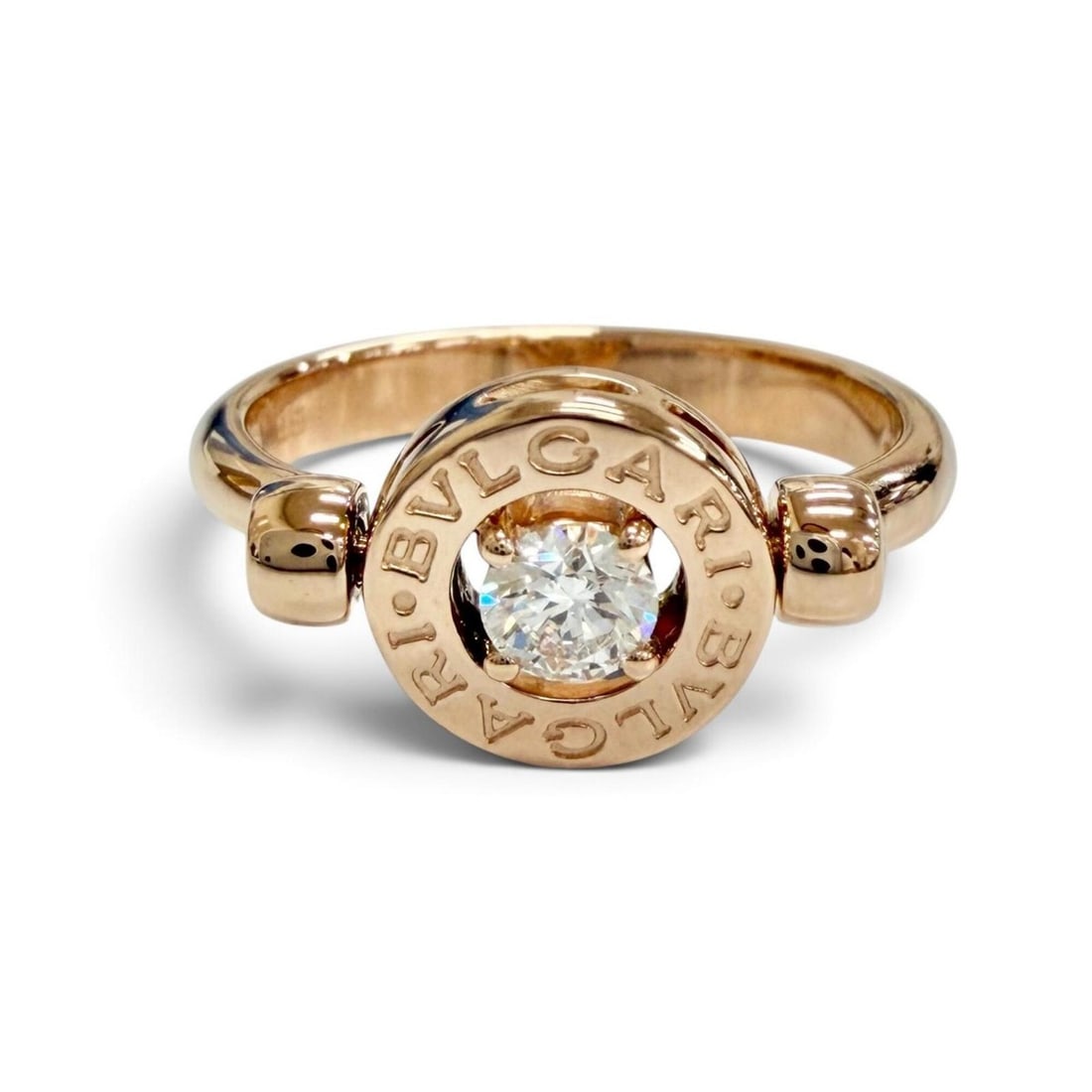 BVLGARI Bulgari Flip Ring, 1P Diamond, 750 (PG) Pink Gold, Size 56, Weight 5.94g, Women's: --- Catalog ---Category: SizeUS Size: 8Brand Size: 56Category: DesignType: Band ringColor: Pink goldStone: DiamondGender: WomenMaterial: Pink gold (18K)Category: GeneralBrand: Bvlgari--- Item List ---