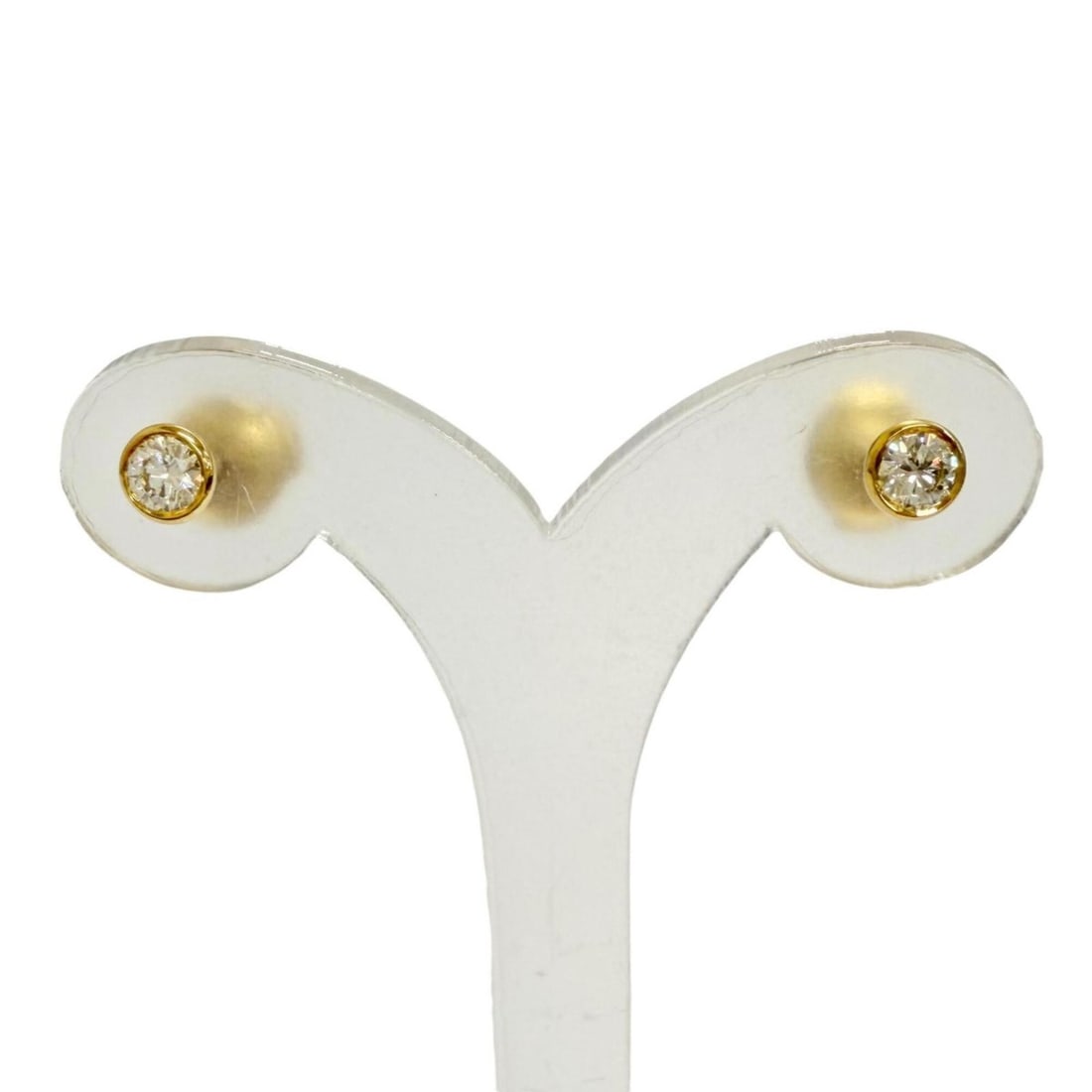 TIFFANY&Co. Tiffany 34468117 By the Yard Diamond Earrings AU750 (YG) 0.19 carat I VVS1 3EX NONE