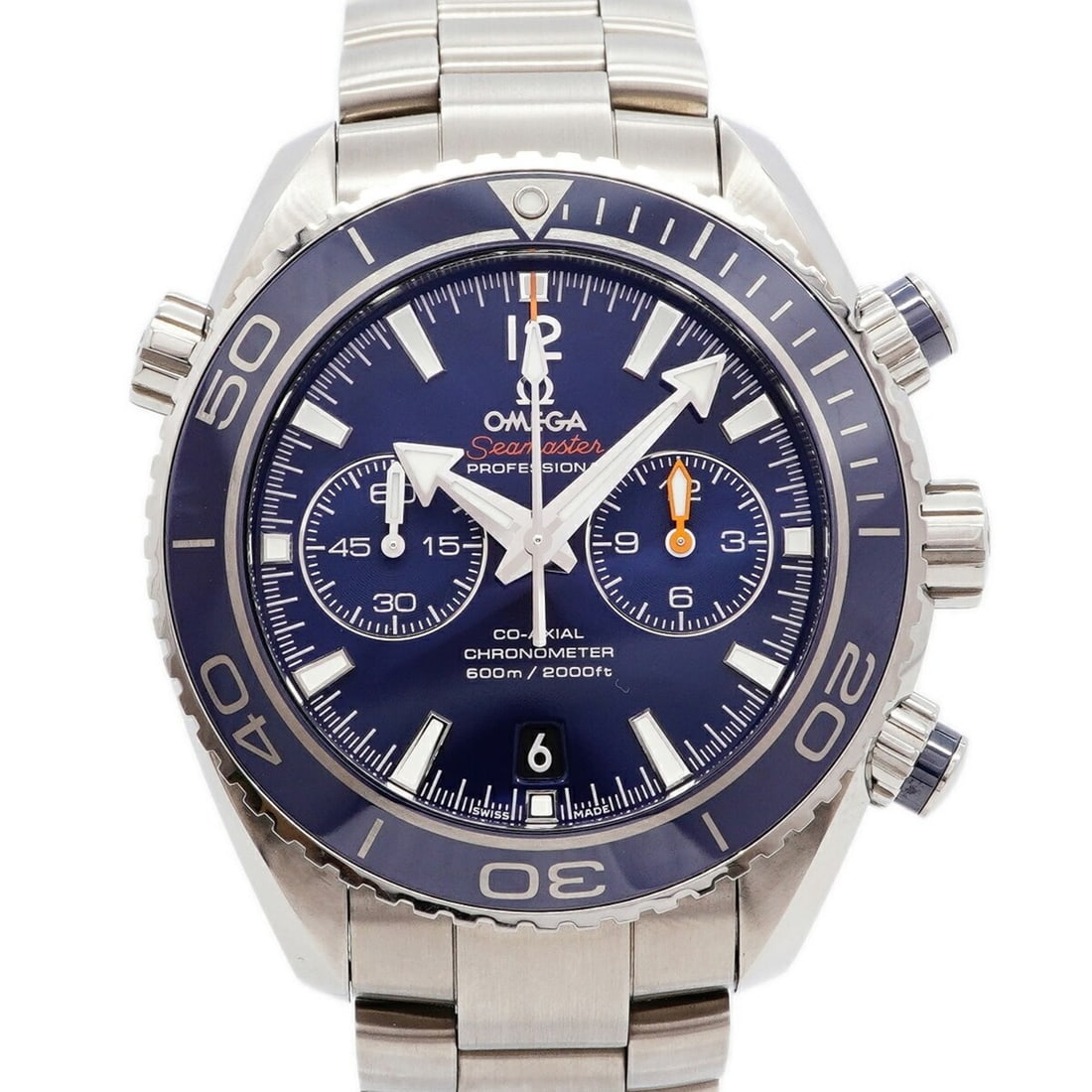 Omega Seamaster Planet Ocean Chrono 232.90.46.51.03.001 Blue Dial Men's Watch: --- Catalog ---Category: SizeWrist Size: 16cm / 6.29''Case Diameter: 45mm / 1.77''Category: DesignType: WristwatchGender: MenColor (Dial): BlueMaterial (Band): TitaniumCategory: GeneralMPN: 232.90.46.