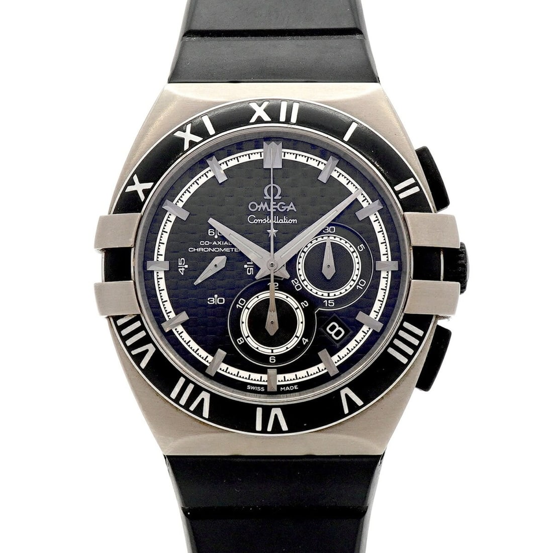 Omega Constellation Court Hills World Cup 121.92.41.50.01.001 Black Dial Men's Watch: --- Catalog ---Category: SizeWrist Size: 19.5cm / 7.67''Case Diameter: 41mm / 1.61''Category: DesignType: WristwatchGender: MenColor (Dial): BlackMaterial (Band): RubberCategory: GeneralMPN: 121.92.41