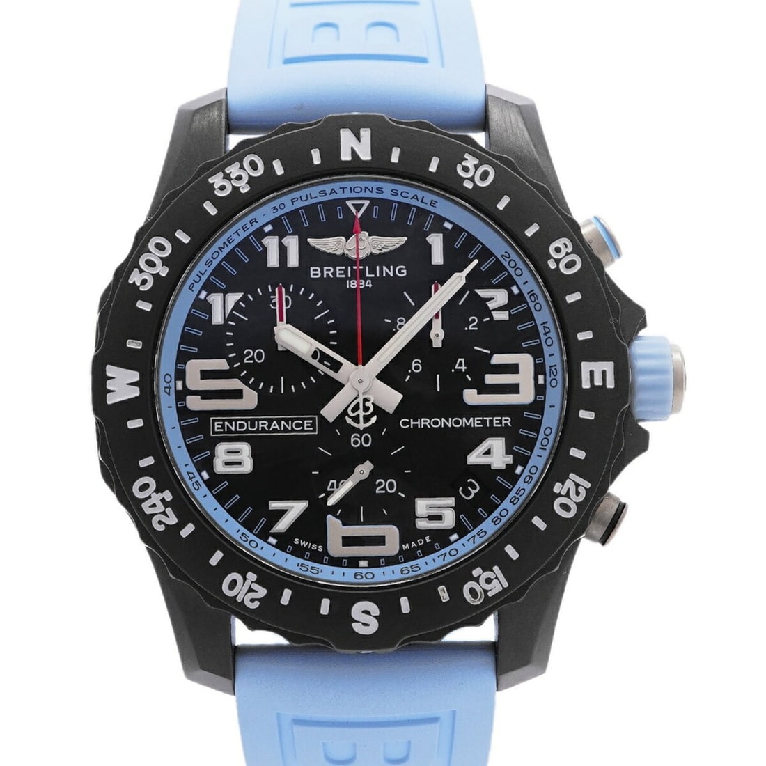 Breitling Endurance Pro 44 X82310 Black Dial Men's Watch: --- Catalog ---Category: SizeWrist Size: 20.5cm / 8.07''Case Diameter: 45mm / 1.77''Category: DesignType: WristwatchGender: MenColor (Dial): BlackMaterial (Band): RubberCategory: GeneralMPN: X82310Bra