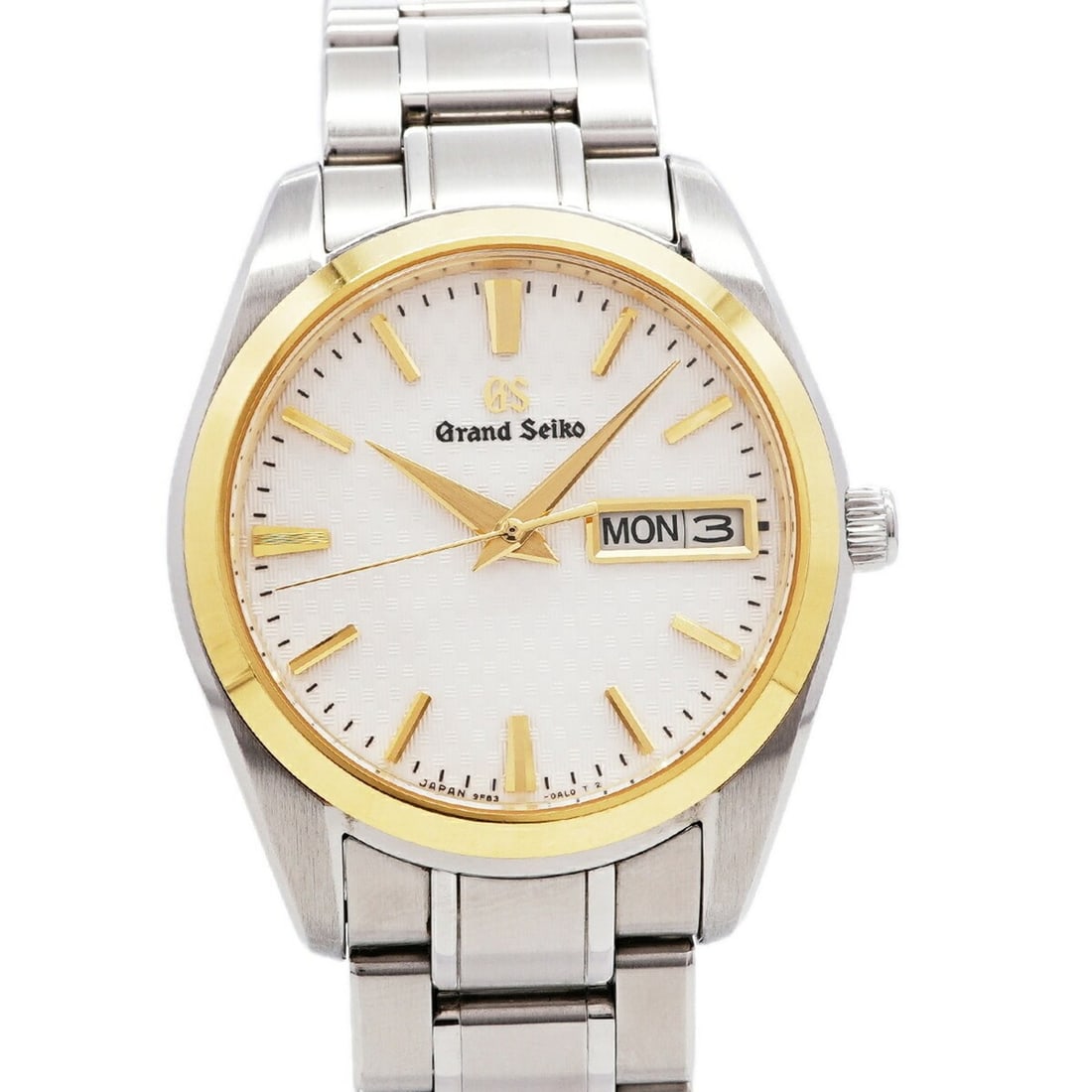 Seiko Grand Day-Date SBGT238 9F83-0AJ0 White Dial Men's Watch: --- Catalog ---Category: SizeWrist Size: 17cm / 6.69''Case Diameter: 36.8mm / 1.45''Category: DesignType: WristwatchGender: MenColor (Dial): WhiteMaterial (Band): Stainless steelCategory: GeneralMPN: 