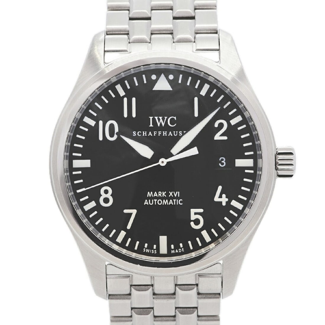 IWC Schaffhausen Pilot's Watch 16 IW325504 Black Dial Men's: --- Catalog ---Category: SizeWrist Size: 16.5cm / 6.49''Case Diameter: 39mm / 1.54''Category: DesignType: WristwatchGender: MenColor (Dial): BlackMaterial (Band): Stainless steelCategory: GeneralMPN: 