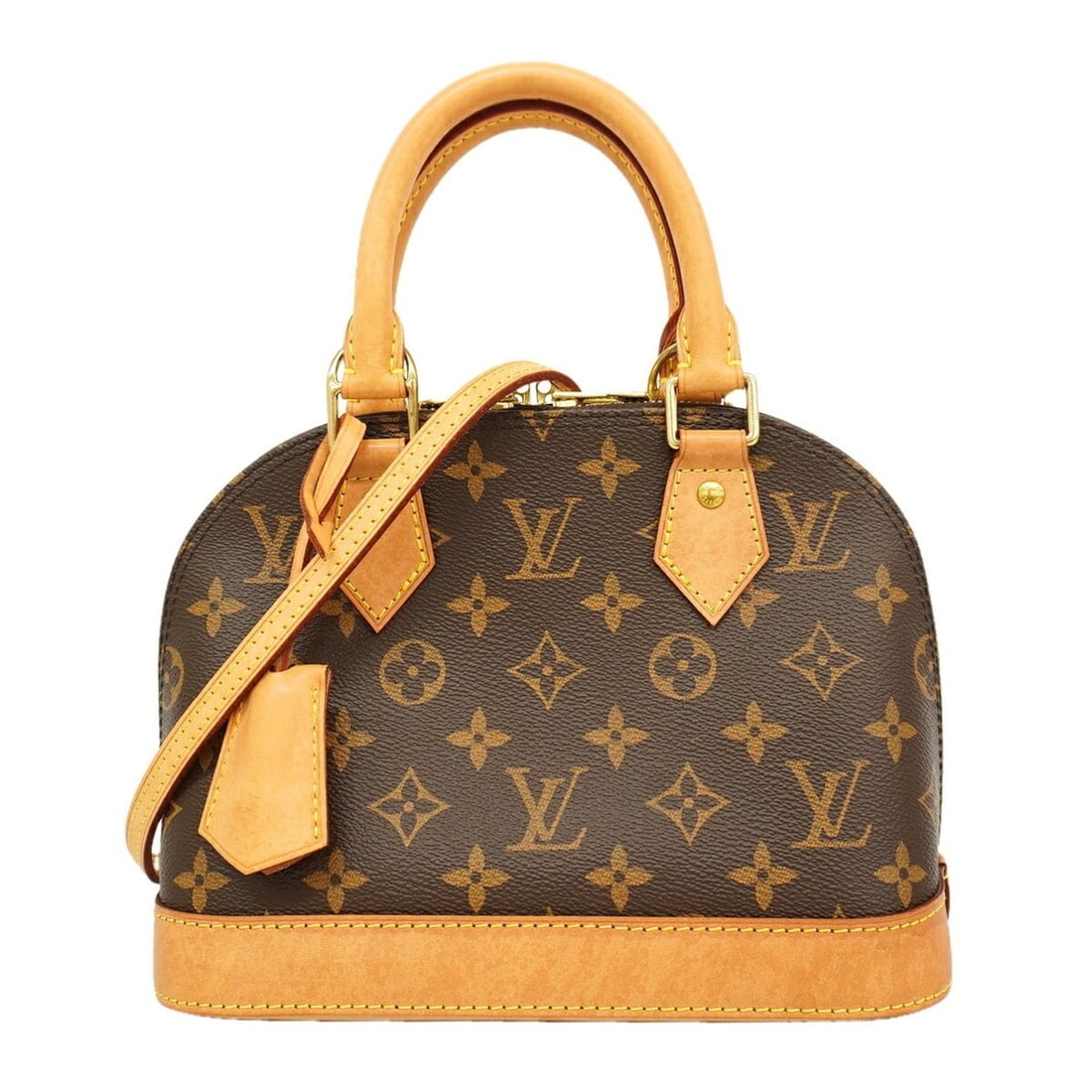 Louis Vuitton Alma BB Monogram Handbag M46990 Brown 2-way bag for women: --- Catalog ---Category: SizeSize (HxWxD): 17.5cm x 23.5cm x 11cm / 6.88'' x 9.25'' x 4.33''Category: DesignType: HandbagColor: BrownGender: WomenCategory: GeneralMPN: M46990Brand: Louis Vuitton--- It