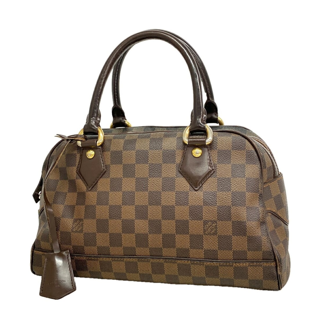Louis Vuitton Damier Duomo Handbag N60008 Ebene Women's