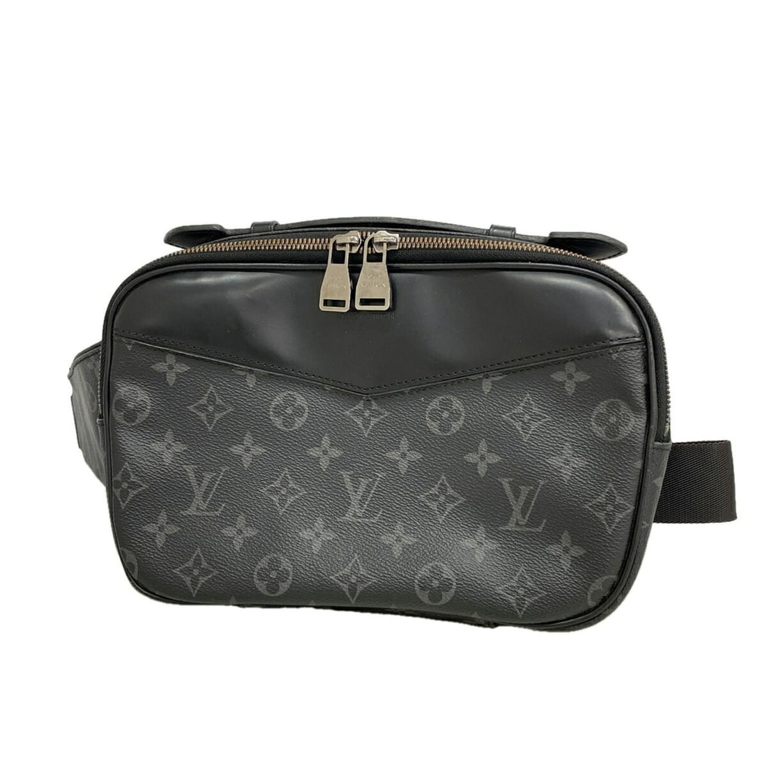 Louis Vuitton Monogram Eclipse Bumbag M42906 Black Men's Bag