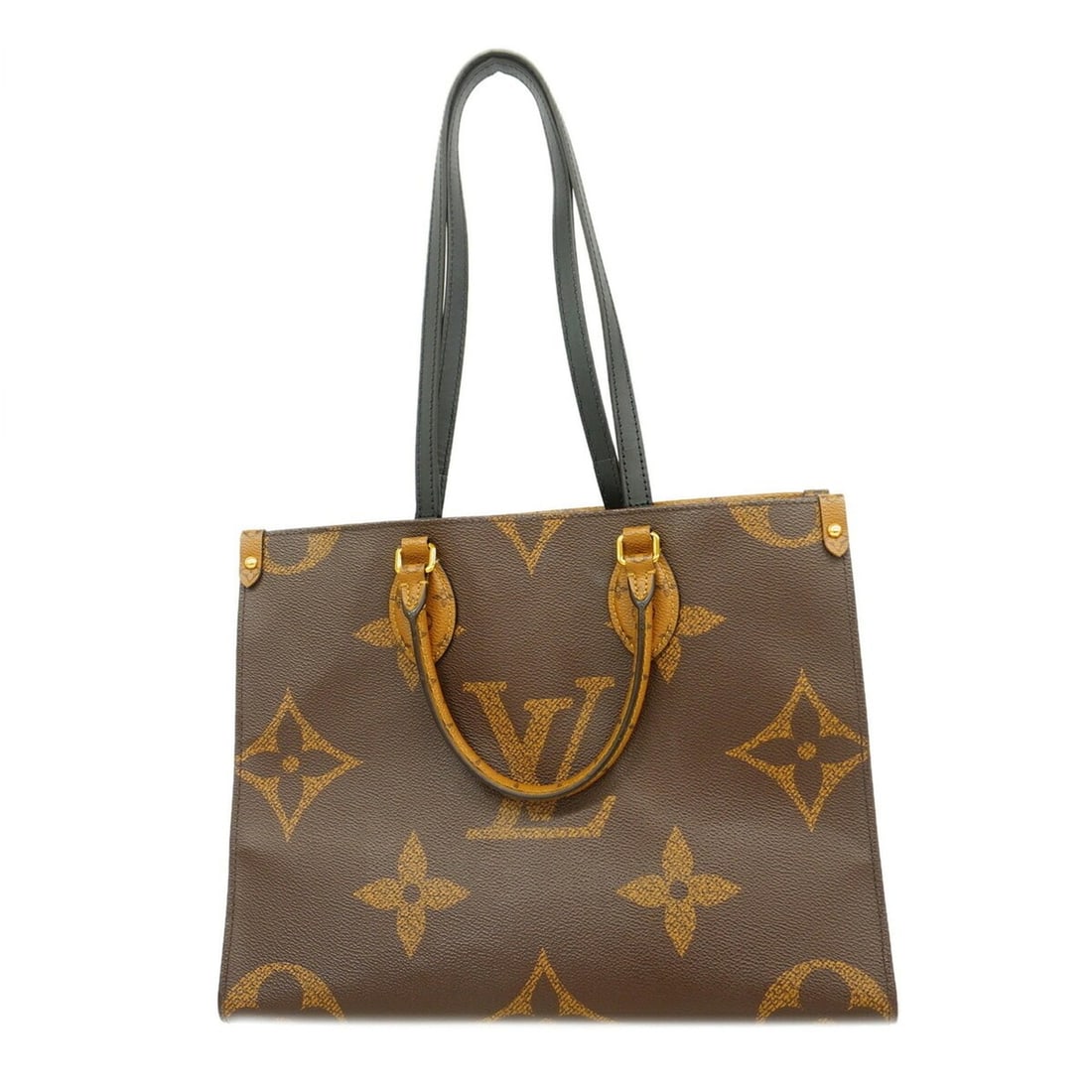 Louis Vuitton Monogram Giant Reverse OnTheGo MM Tote Bag M45321 Brown 2-way bag for women: --- Catalog ---Category: SizeSize (HxWxD): 27cm x 34cm x 15cm / 10.62'' x 13.38'' x 5.9''Category: DesignType: Tote bagColor: BrownGender: WomenCategory: GeneralMPN: M45321Brand: Louis Vuitton--- Item