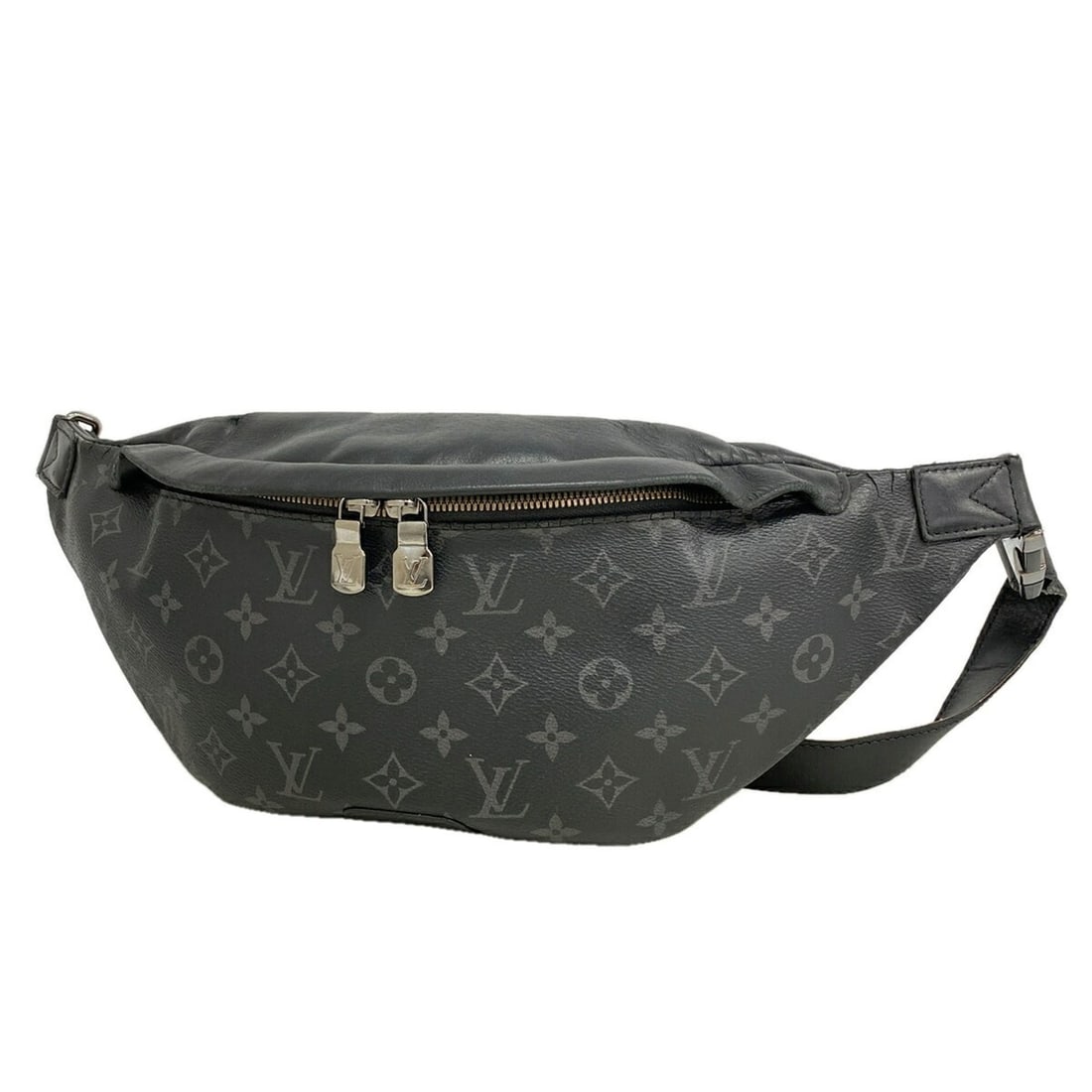 Louis Vuitton Monogram Eclipse Discovery Bum Bag M44336 Black Men's