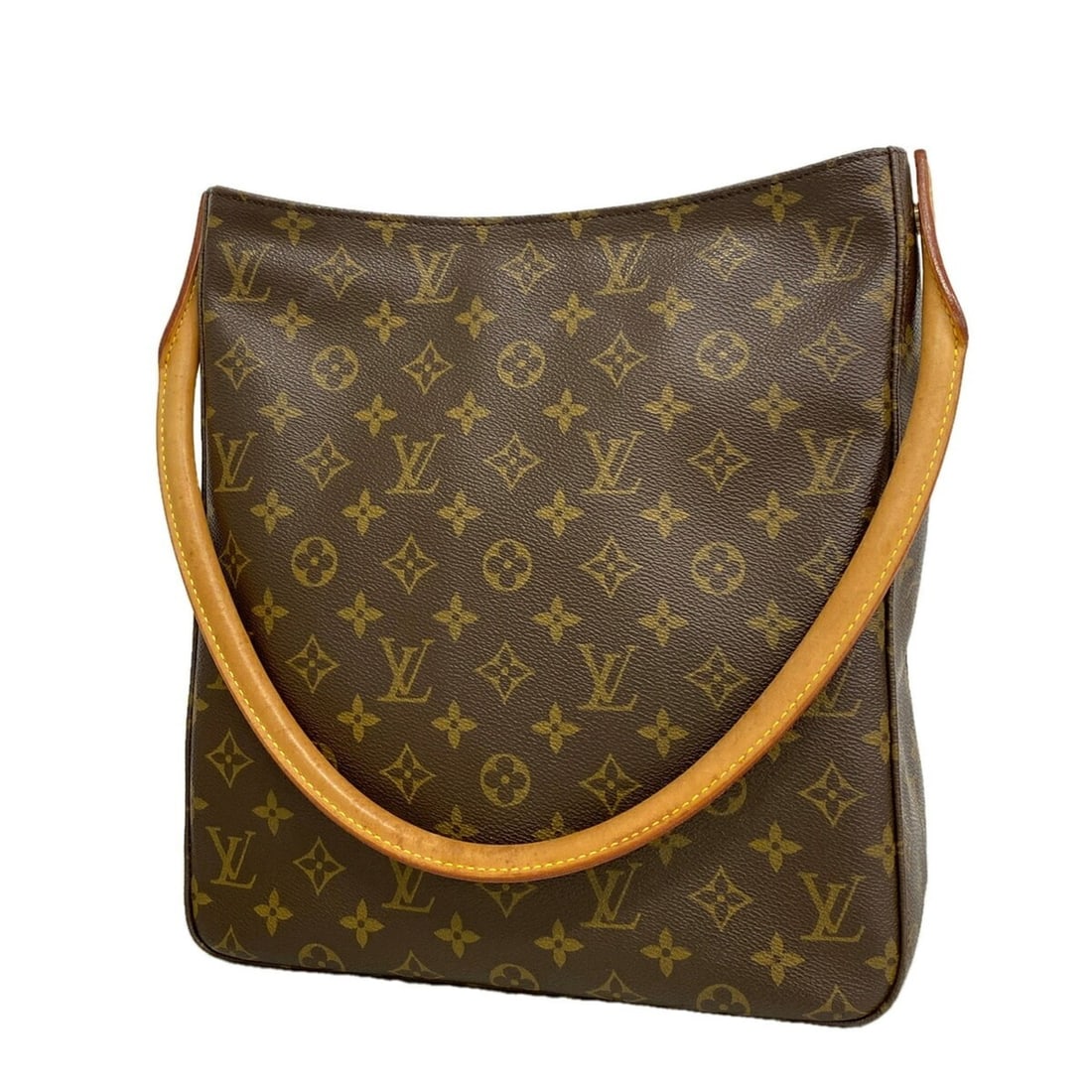 Louis Vuitton Monogram Looping GM Shoulder Bag M51145 Brown Women's