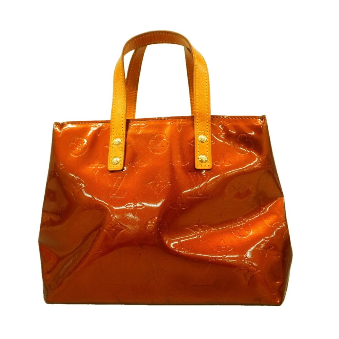 Louis Vuitton Vernis Lead PM handbag, M91146, bronze, women's.
