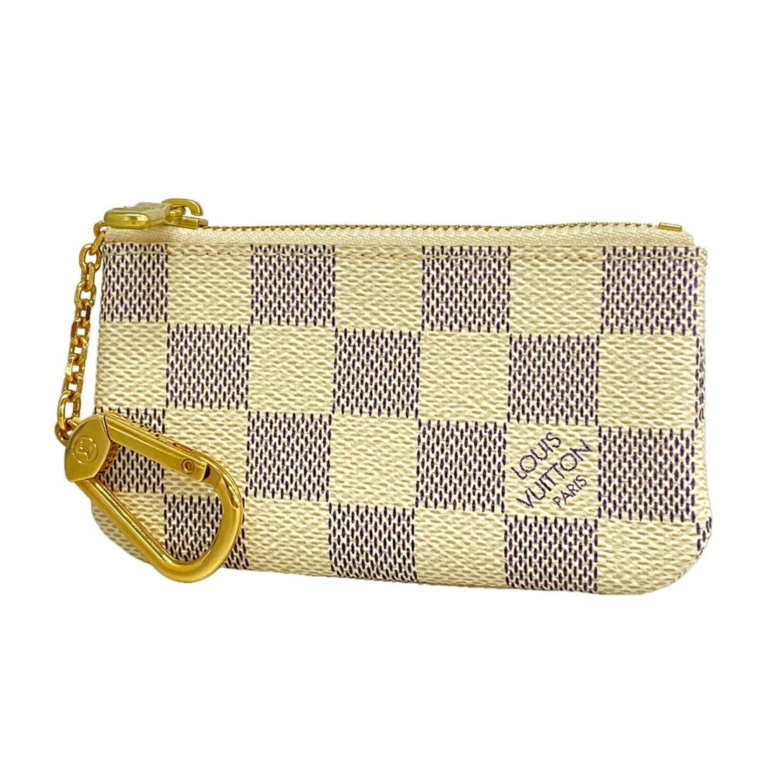 Louis Vuitton Damier Azur Pochette Clé N62659 White Women's Wallet/Coin Case: --- Catalog ---Category: SizeSize (HxWxD): 6.5cm x 12cm x 5.00mm / 2.55'' x 4.72'' x 0.19''Category: DesignType: Coin purse/coin caseColor: WhiteGender: WomenCategory: GeneralMPN: N62659Brand: Louis V
