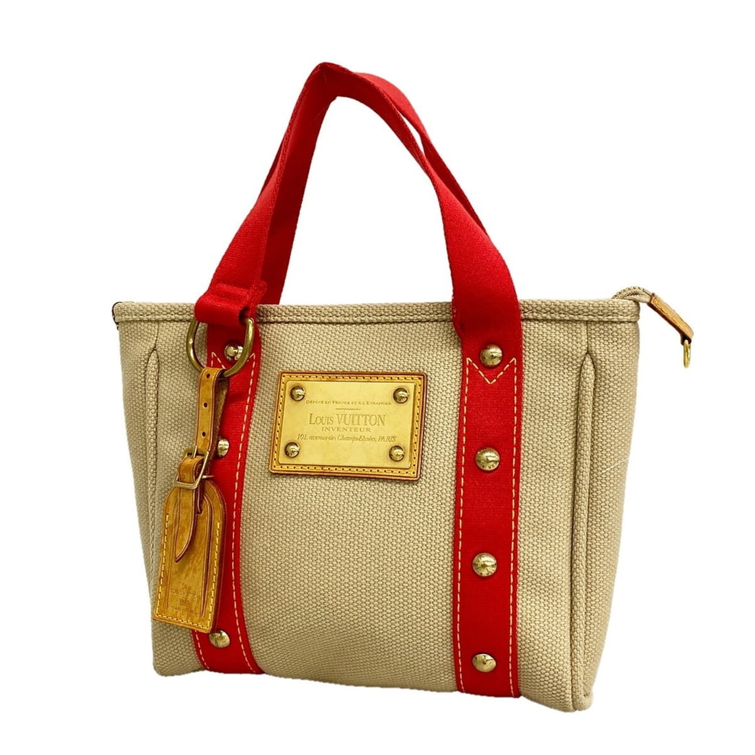 Louis Vuitton Antigua Cabas PM handbag, M40038, beige, women's.: --- Catalog ---Category: SizeSize (HxWxD): 20cm x 22.5cm x 5.5cm / 7.87'' x 8.85'' x 2.16''Category: DesignType: HandbagColor: BeigeGender: WomenCategory: GeneralMPN: M40038Brand: Louis Vuitton--- Ite