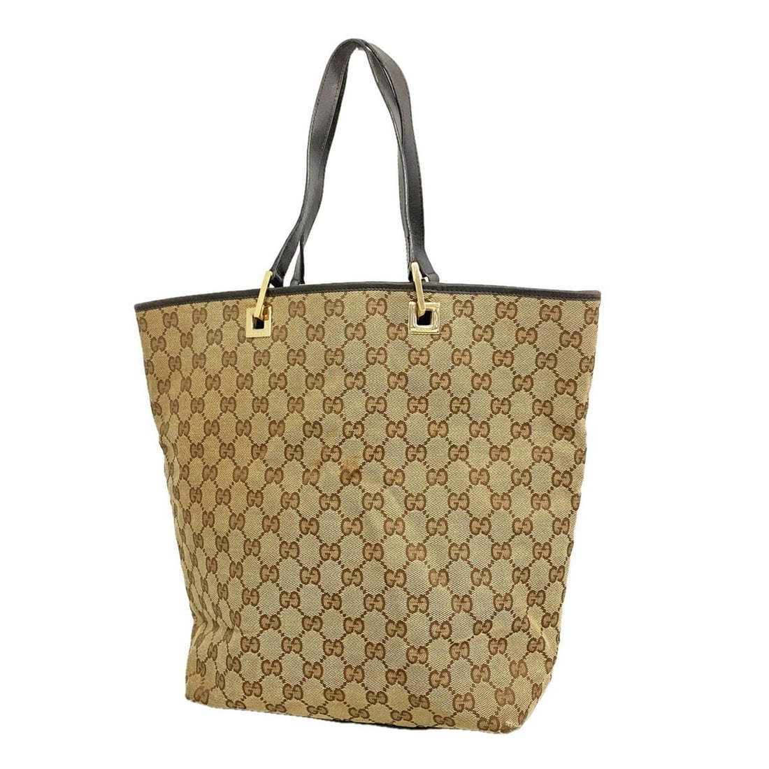 Gucci GG Canvas Tote Bag 002 1098 Brown Women's: --- Catalog ---Category: SizeSize (HxWxD): 31.5cm x 24.5cm x 12cm / 12.4'' x 9.64'' x 4.72''Category: DesignType: Tote bagColor: BrownGender: WomenMaterial: Canvas Hardware Color: GoldCategory: Genera