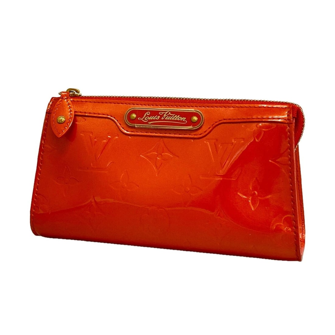 Louis Vuitton Vernis Troustic Bag/Pouch M93648 Orange Sunset (Women's)