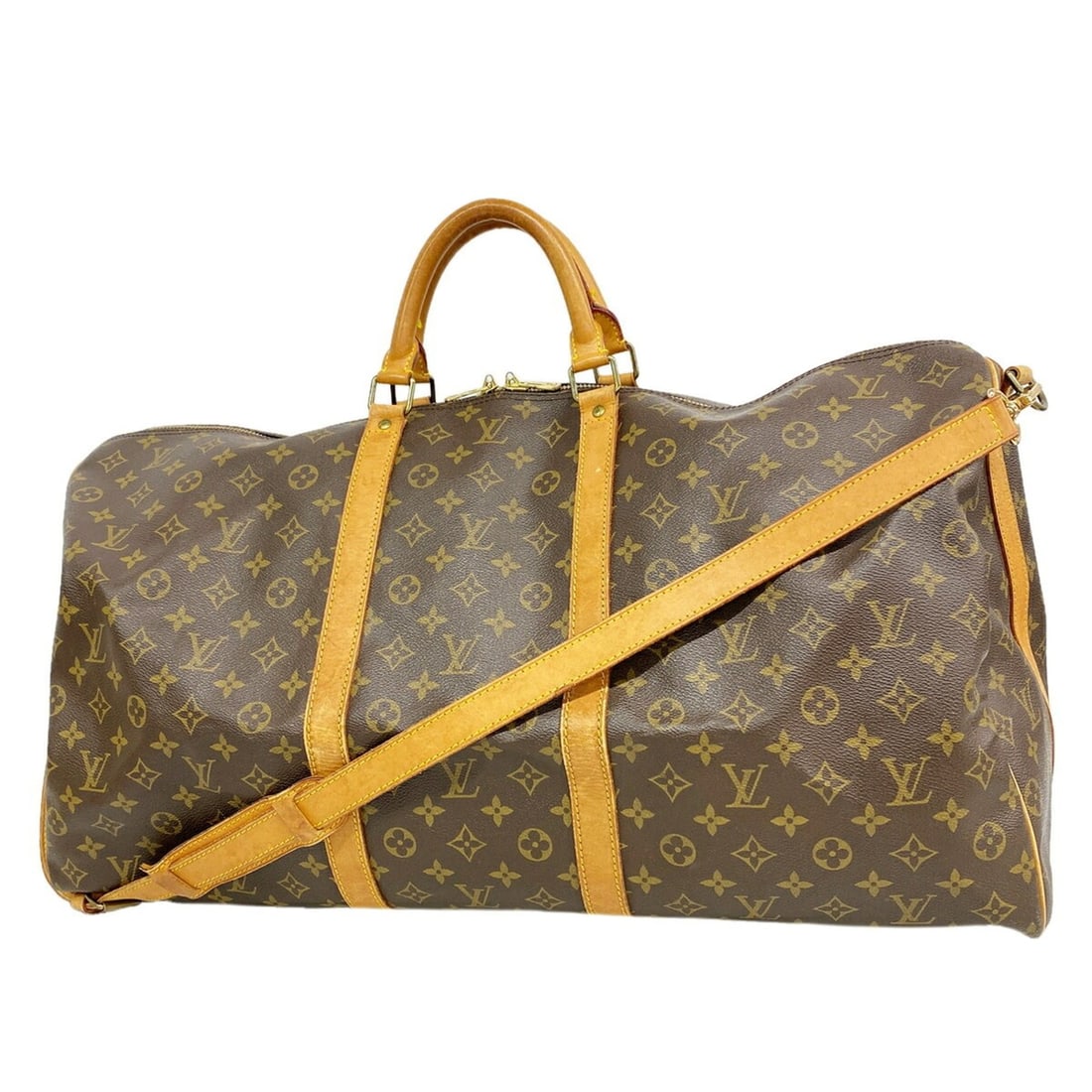 Louis Vuitton Bags - Boston Monogram Keepall Bandoulière 60 M41412 Brown Men's & Women's