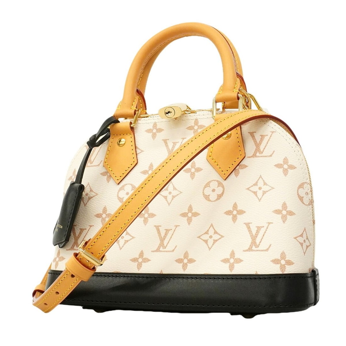 Louis Vuitton Alma BB Monogram Dune Handbag M46922 White Black 2-way Bag for Women: --- Catalog ---Category: SizeSize (HxWxD): 17cm x 24cm x 12cm / 6.69'' x 9.44'' x 4.72''Category: DesignType: HandbagColor: Black, WhiteGender: WomenCategory: GeneralMPN: M46922Brand: Louis Vuitton---