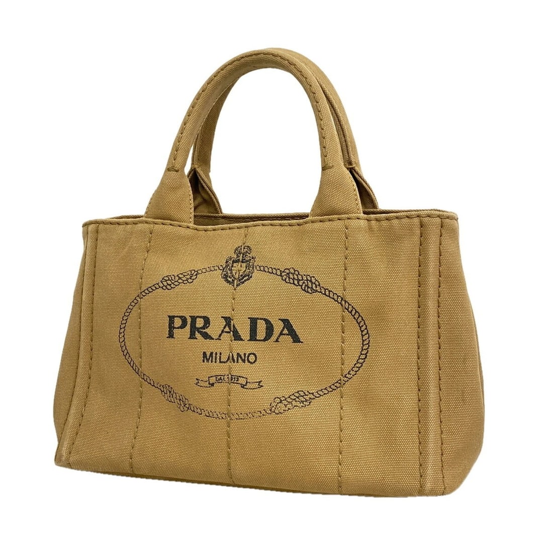 Prada Canapa canvas tote bag, brown, for women.: --- Catalog ---Category: SizeSize (HxWxD): 19cm x 27cm x 14cm / 7.48'' x 10.62'' x 5.51''Category: DesignType: Tote bagColor: BrownGender: WomenMaterial: Canvas Hardware Color: GoldCategory: GeneralBr
