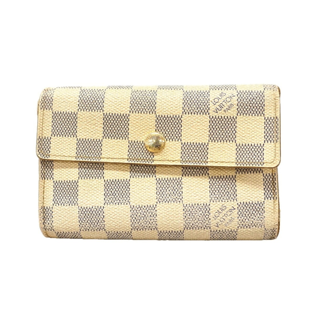Louis Vuitton Tri-fold Wallet Damier Azur Portefeuille Alexandra N63068 White Women's: --- Catalog ---Category: SizeSize (HxWxD): 10cm x 15cm x 3cm / 3.93'' x 5.9'' x 1.18''Category: DesignType: Wallet (tri-fold)Color: WhiteGender: WomenCategory: GeneralMPN: N63068Brand: Louis Vuitton--