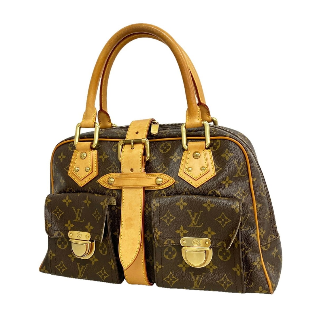 Louis Vuitton Monogram Manhattan GM Handbag M40025 Brown Women's