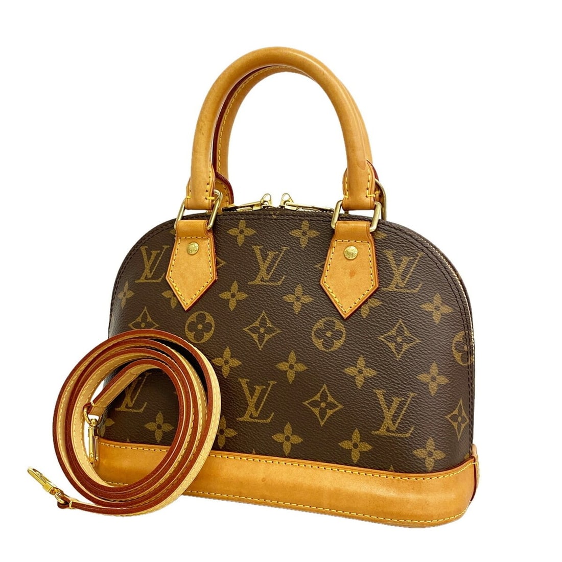 Louis Vuitton Alma BB Monogram Handbag M46990 Brown 2-way bag for women: --- Catalog ---Category: SizeSize (HxWxD): 17cm x 23cm x 11.5cm / 6.69'' x 9.05'' x 4.52''Category: DesignType: HandbagColor: BrownGender: WomenCategory: GeneralMPN: M46990Brand: Louis Vuitton--- Item
