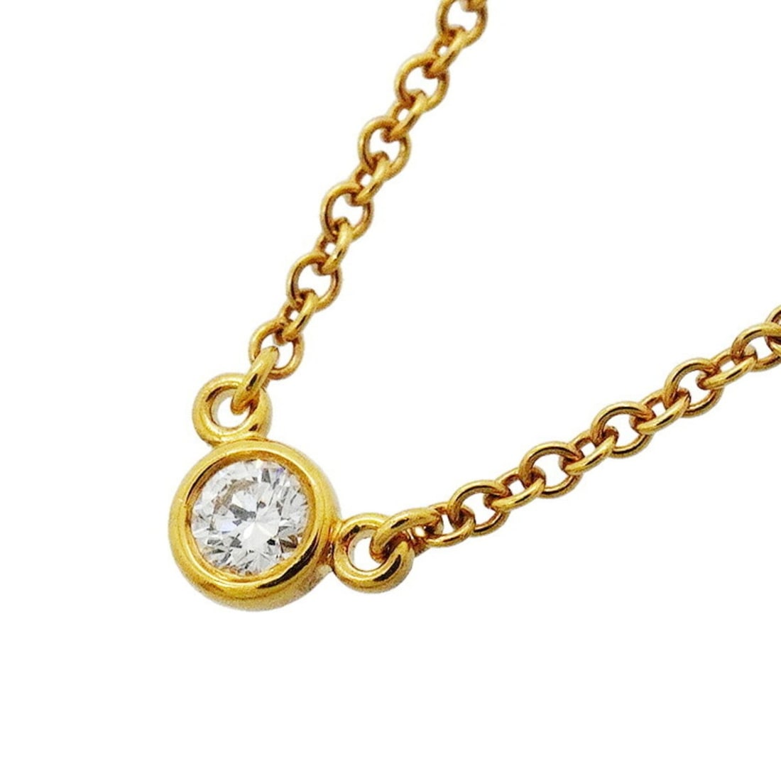 Tiffany & Co. By the Yard Necklace, 1PD (18K Yellow Gold) Diamond, Women's