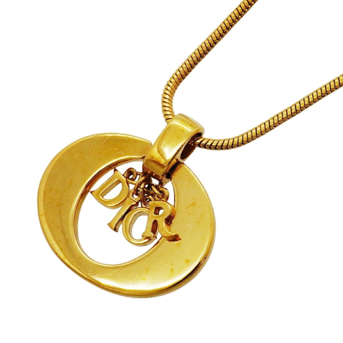 Christian Dior Necklace, GP Plated Gold, Women's