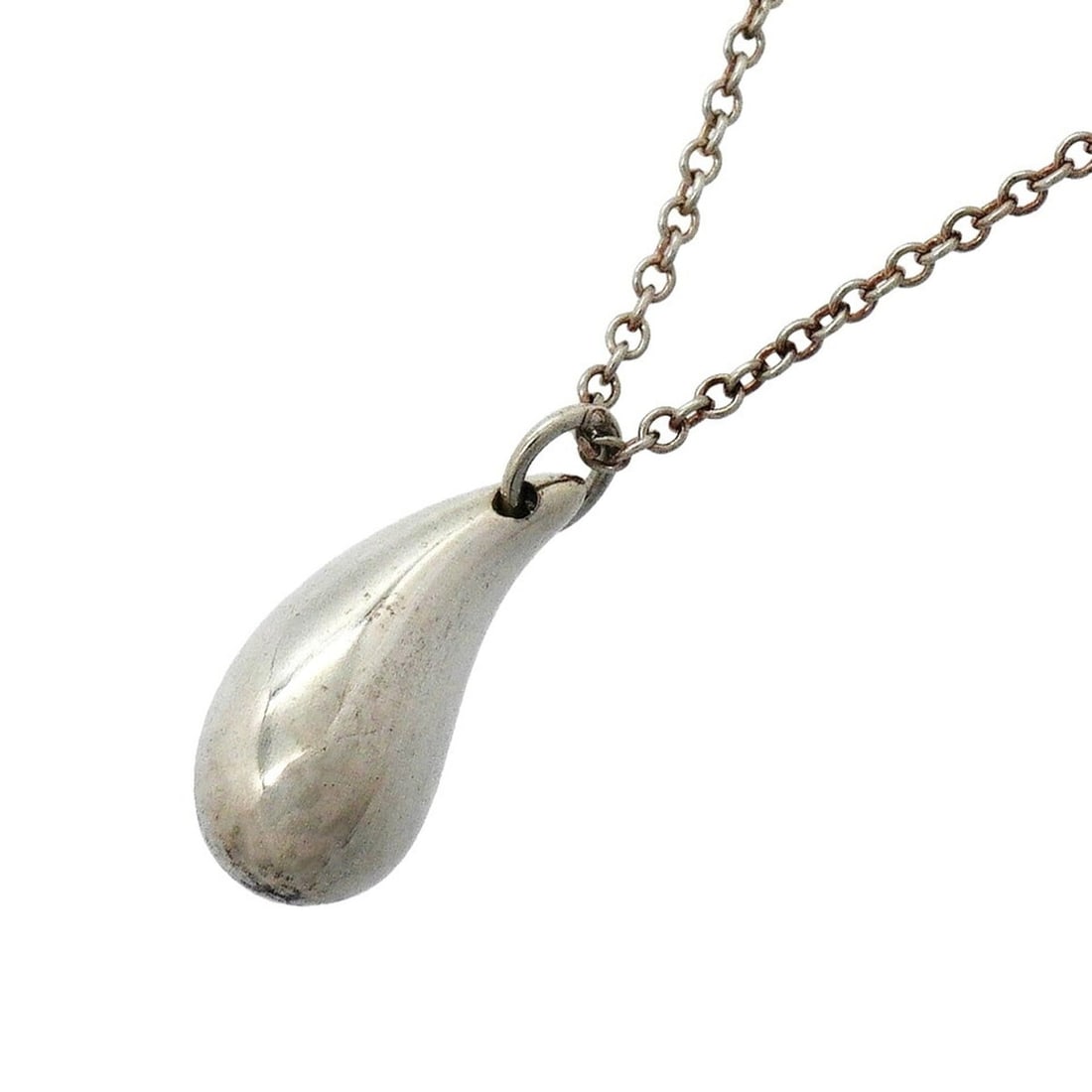 Tiffany & Co. Teardrop Necklace, Sterling Silver 925, Women's: --- Catalog ---Category: SizePendant Size: 14.6mm x 5.9mm / 0.57'' x 0.23''Neck Circumference: 40.5 cm / 15.94''Category: DesignGender: WomenMaterial: Silver 925Necklace Type: NecklaceCategory: Genera