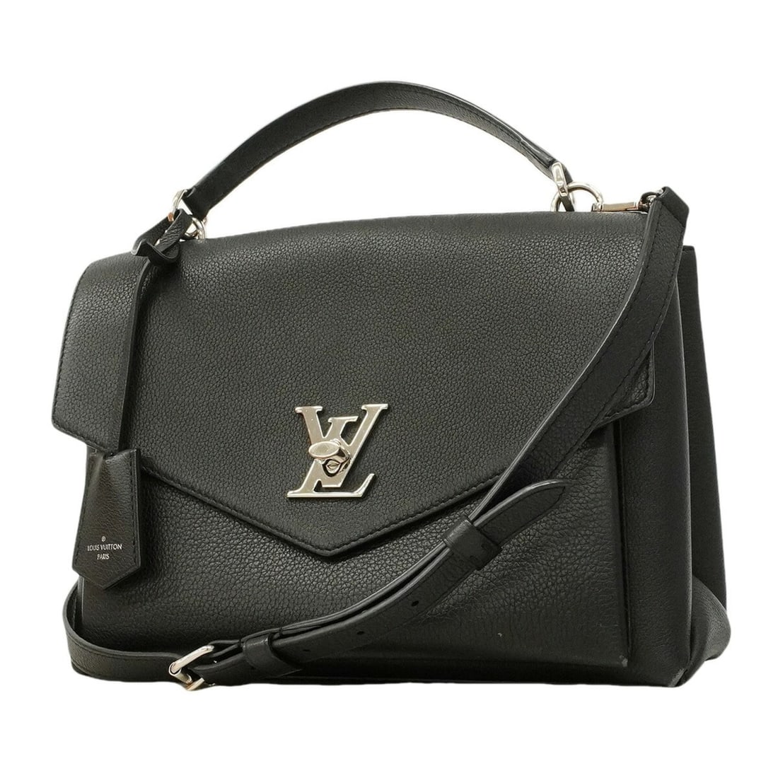 Louis Vuitton My Lockme Satchel Handbag M54849 Noir 2-way bag for women: --- Catalog ---Category: SizeSize (HxWxD): 20cm x 27.5cm x 9cm / 7.87'' x 10.82'' x 3.54''Category: DesignType: HandbagColor: NoirGender: WomenCategory: GeneralMPN: M54849Brand: Louis Vuitton--- Item 