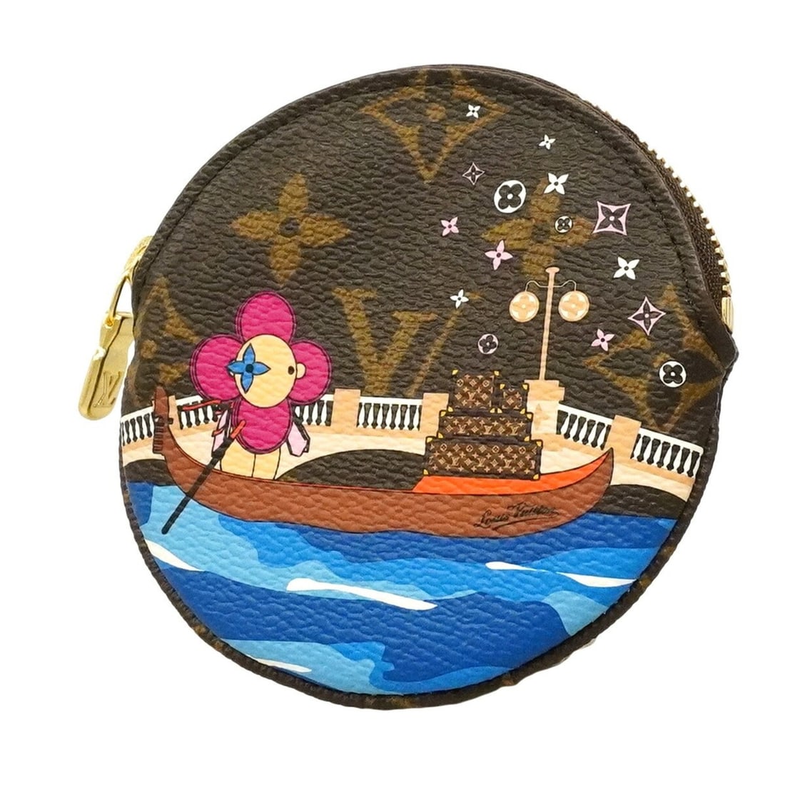 Louis Vuitton Monogram Vivienne Portemonnaie Long Wallet/Coin Case M68485 Brown Multicolor Women's