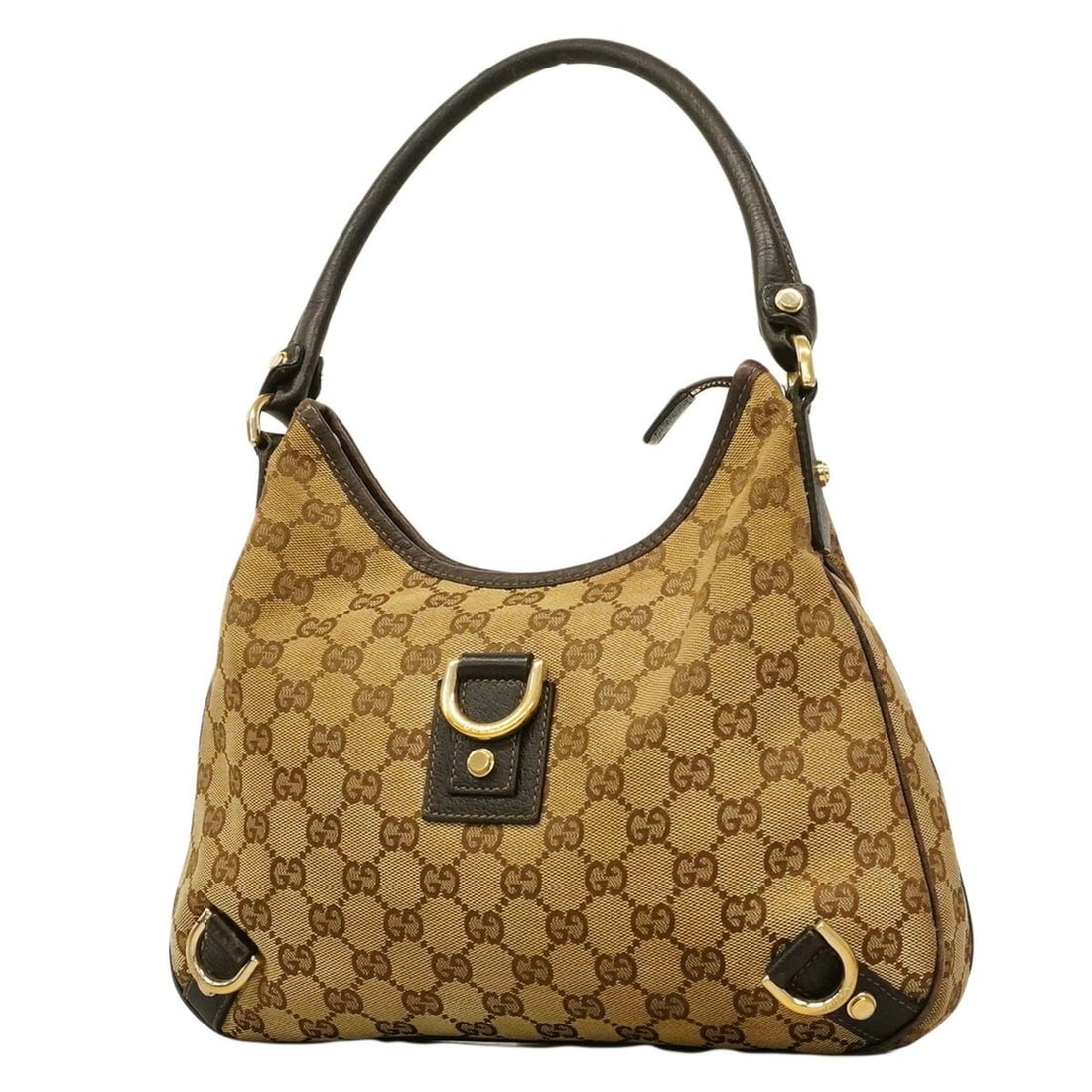 Gucci GG Canvas Shoulder Bag 430738 Beige Women's